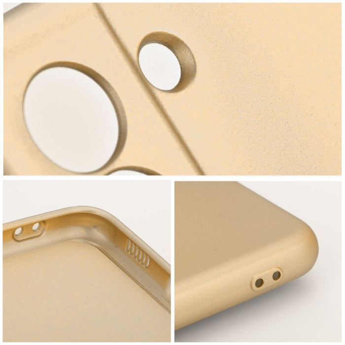 Husa Silicon Metallic Case COMPATIBIL Cu IPHONE 17 PRO MAX - GOLD [2]