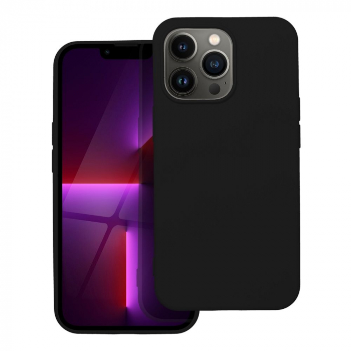 Husa SILICONE CASE IPHONE 13 PRO -  NEGRU [1]
