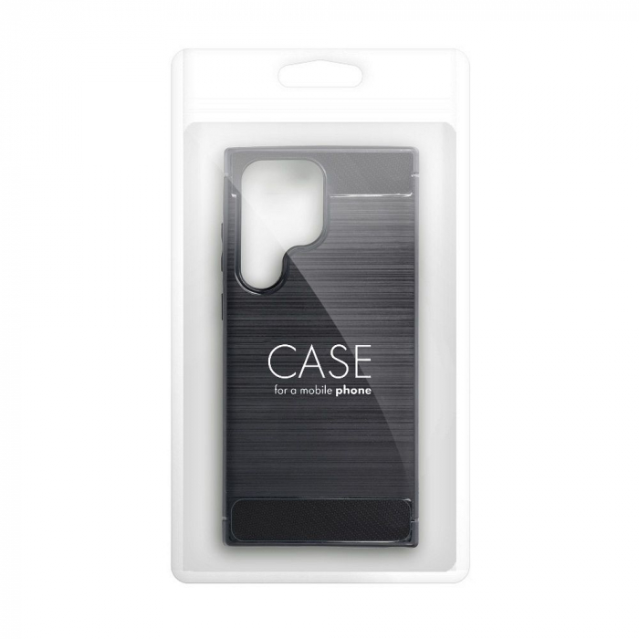 Husa CARBON CASE COMPATIBIL cu Samsung Galaxy A12 / A125 / A127 - NEGRU [2]