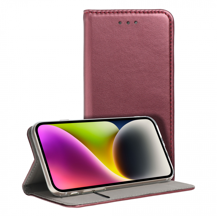 Husa Smart Magnetic Compatibil Cu SAMSUNG A26 5G / A266 - BURGUNDY [1]
