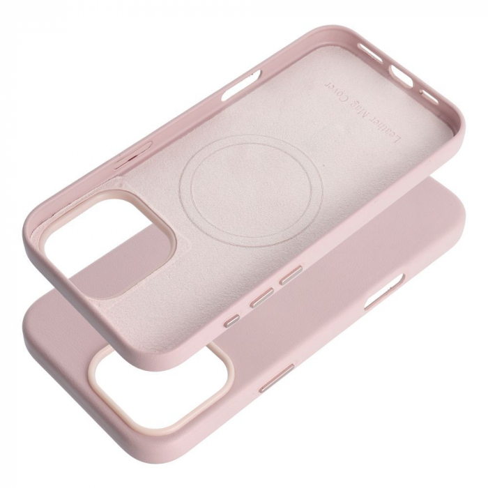 Husa Leather Mag Cover COMPATIBIL cu IPHONE 16 PRO Max - ROZ [2]