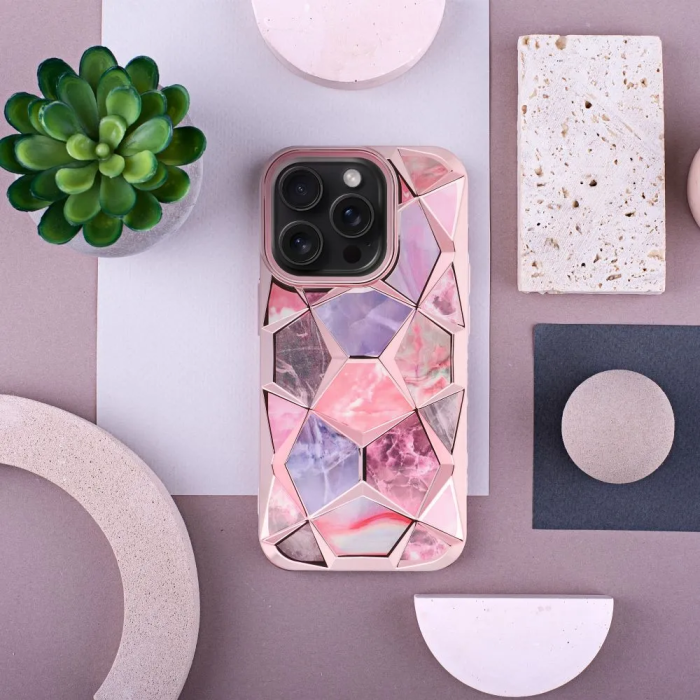 Husa silicon TWINKI COMPATIBIL cu Iphone 15 PRO MAX - Pink / Roz [3]