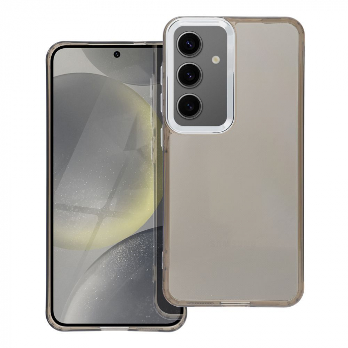 Husa PEARL CASE COMPATIBIL cu Samsung A36 5G / A366 - TRANSPARENT / NEGRU [1]