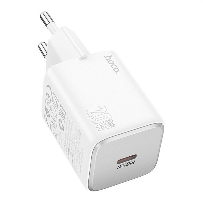 Incarcator Retea Hoco USB C QC PD 20W N40 - ALB [2]