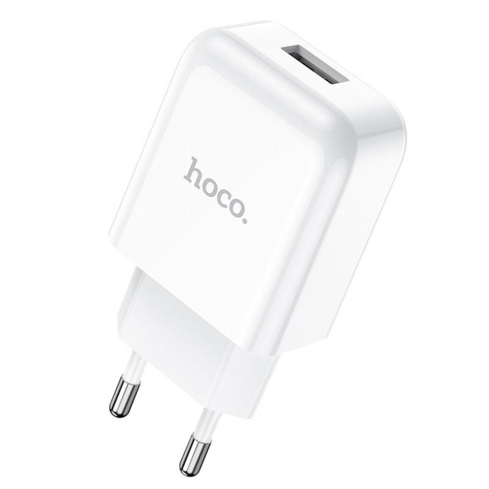 Incarcator Retea  Hoco N2  USB A 2A 10W + cablu USB A la Lightning - ALB [4]