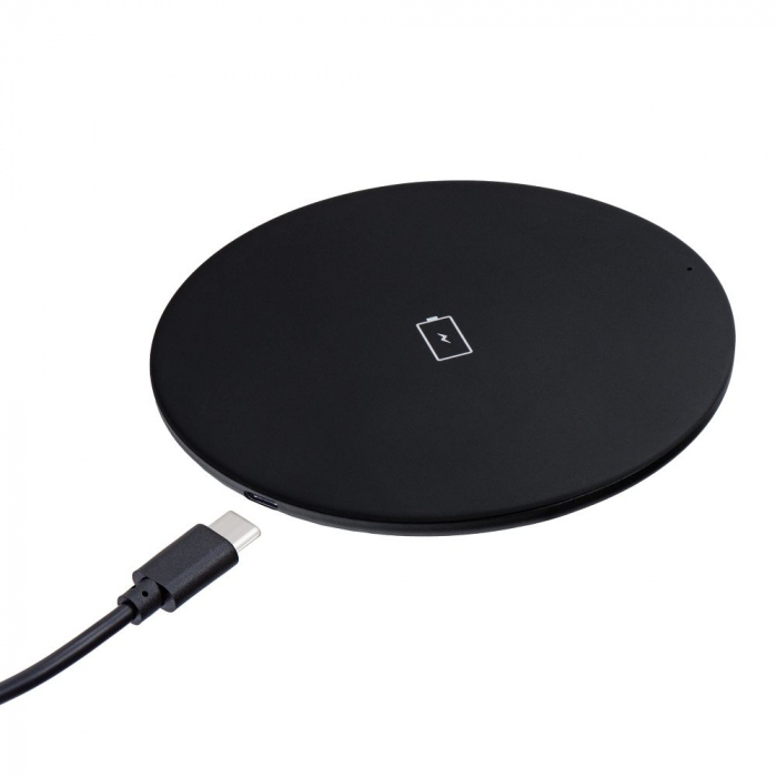 Incarcator Wireless FORCELL Tip C 15W QC  - NEGRU [3]