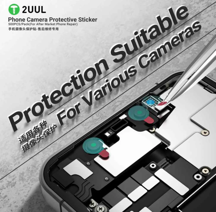 SETT de 500 Stickere  / Folii de Protecție Camera Utilizare In Timpul Servisarii [2]