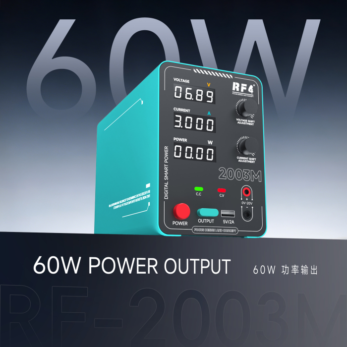 Sursă de Alimentare Digitală de Laborator RF4 RF-2003M (20V / 3A / 60W) [2]