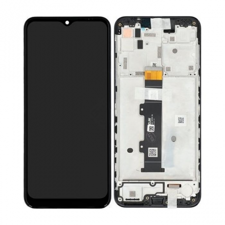 G20 - Ecran Lcd Display MOTOROLA G20 cu rama ORIGINAL Service Pack - NEGRU XT2128-1, XT2128-2