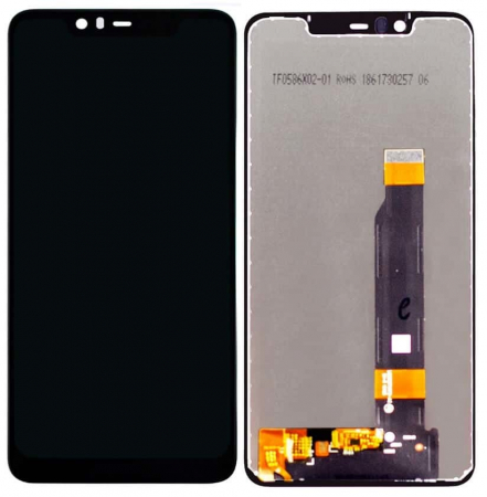 Nokia 5.1 - Ecran LCD Display Complet Nokia 5.1 Negru fara rama TA-1075, TA-1061, TA-1088, TA-1081, TA-1076