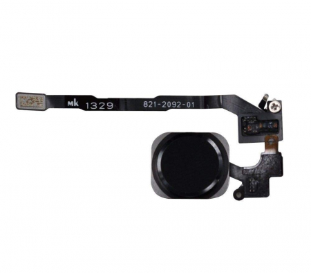 Piese IPHONE - Buton HOME IPhone 5s / SE Cu Banda  Negru