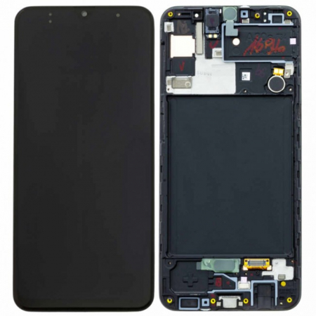 A01 2020 - Ecran Display Samsung A30S 2019 A307 ORIGINAL Service Pack - NEGRU