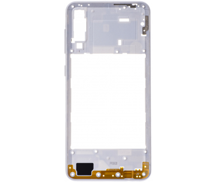 Carcase Mijloc - Carcasa mijloc COMPATIBIL cu SAMSUNG A30s / A307 Alba