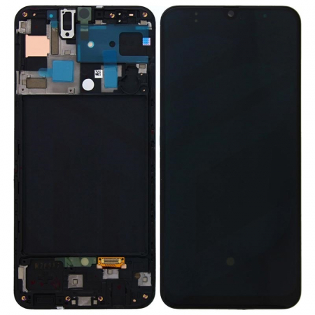 Ecran Display Samsung A70 2019 A705 ORIGINAL Service Pack - NEGRU