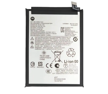 RL52 - Acumulator baterie MOTOROLA G05 / G15 / E15 / G06  RL52 5100mAh Service Pack XT2523-2, XT2523-3, XT2523-11, XT2521-3, XT2523-6, XT2523-8, XT2535-1, XT2535-2, XT2535-3, XT2535-14