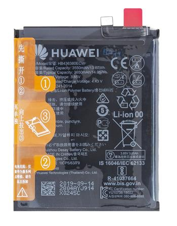Acumulatori - Acumulator P30 3650 mAh Li-Ion Service Pack BATERIE HUAWEI HB436380ECW  ELE-L29  ELE-L09  ELE-AL00  ELE-TL00  ELE-L04