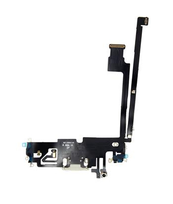 Piese IPHONE - Banda flex Incarcare IPHONE 12 PRO MAX SILVER Modul cu microfon si conector alimentare