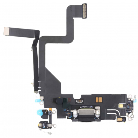 Piese IPHONE - Banda flex Incarcare IPHONE 14 Pro - NEGRU Modul cu microfon si conector alimentare