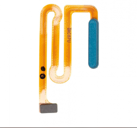 Piese SAMSUNG - Buton cu banda flex si senzor amprenta GALAXY A12 / A125 / A12 / A127 - BLUE ALBASTRU