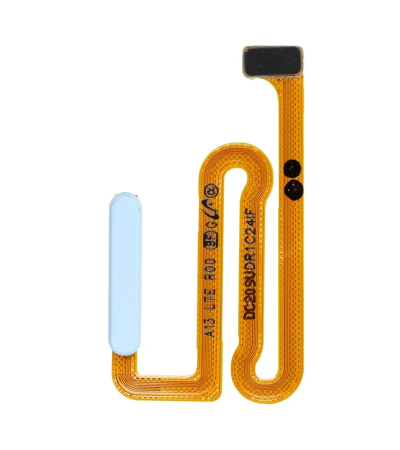 Piese pentru SAMSUNG - Buton cu Banda Flex si Senzor Amprenta COMPATIBIL Cu SAMSUNG A13 4G / A135 / A137 - BLUE / ALBASTRU