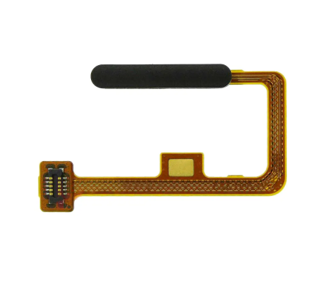 Piese pentru XIAOMI - Buton cu banda flex si senzor amprenta COMPATIBIL Cu XIAOMI 11 LITE 5G - BLACK TRUFFLE