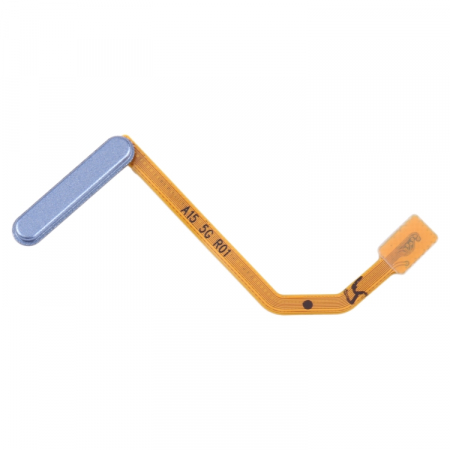 Piese SAMSUNG - Buton cu banda flex si senzor amprenta SAMSUNG A15 4G / A155F ORIGINAL SERVICE PACK - BLEU