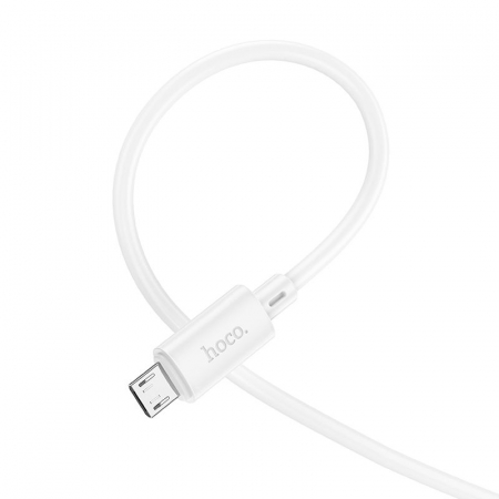 Cablu date si incarcare HOCO  USB A la Micro USB  2.4A 1 m - ALB [2]