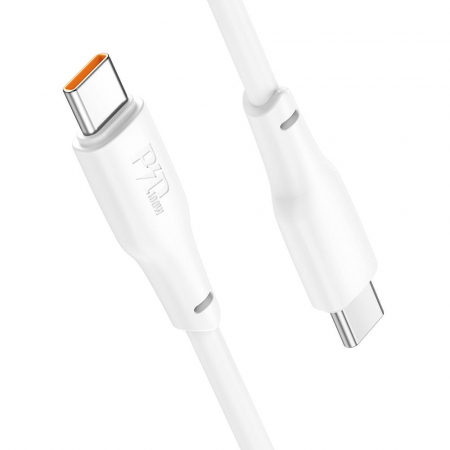 Cablu date si incarcare  HOCO X93 240W 2m Usb-C la Usb-C - ALB [2]