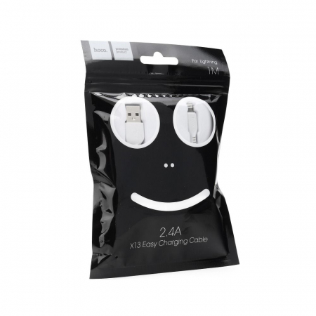Cabluri de Date si Casti - Cablu USB A la Lightning Hoco 1m X13 - ALB CABLU IPHONE