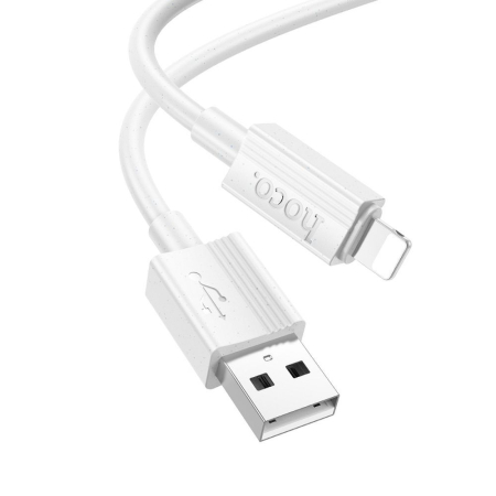 Cablu USB A la Lightning Hoco 2.4A 1m X107 - ALB [2]