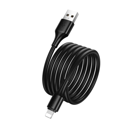 Cablu USB A la Lightning Hoco 2,4A 1 m X120 - NEGRU [3]
