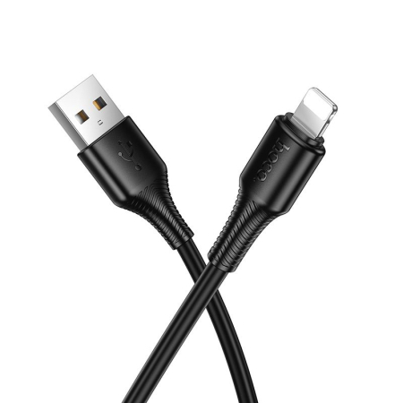 Cablu USB A la Lightning Hoco 2,4A 1 m X120 - NEGRU [1]