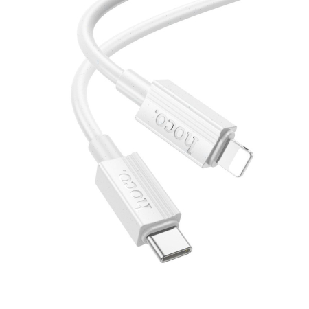Cablu USB C la Lightning Hoco 27W 1m X107 - ALB CABLU IPHONE [1]