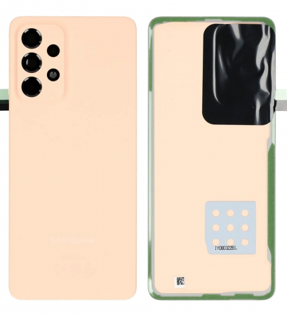Capace spate - Capac Baterie  Samsung A33 5G / A336B Cu Geam Camera SERVICE-PACK - Peach