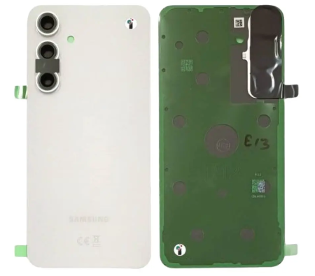 Capace spate - Capac baterie SAMSUNG S24 FE / S721 Cu Geam Camera Service Pack - SILVER / WHITE ALB GH82-35832B