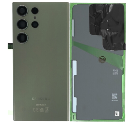 Capace spate - Capac baterie cu geam camera SAMSUNG S23 ULTRA 5G / S918B  Service Pack - GREEN VERDE