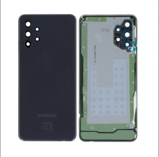 Capace spate - Capac Baterie cu geam camera SAMSUNG A32 4G / A325 Service Pack - NEGRU SPATE