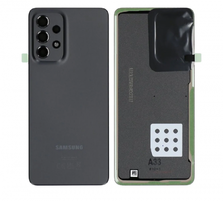 Capace spate - Capac baterie cu geam camera SAMSUNG  A33 5G / A336B Service Pack - NEGRU spate gh82-28042a black