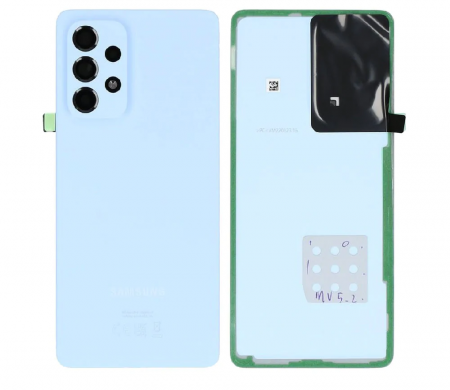 Capace spate - Capac Baterie Cu Geam Camera SAMSUNG A53 5G / A536 Service Pack - BLUE / ALBASTRU carcasa spate
