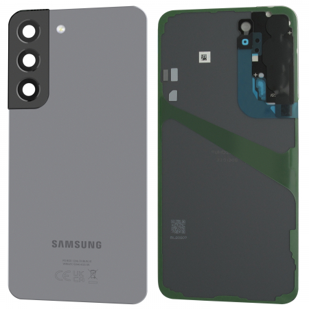 Capace spate - Capac baterie cu geam camera SAMSUNG GALAXY S22 / S901B Original Service Pack - GRI