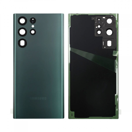 Capace spate - Capac baterie cu geam camera SAMSUNG GALAXY S908B / S22 Ultra Original Service Pack - GREEN