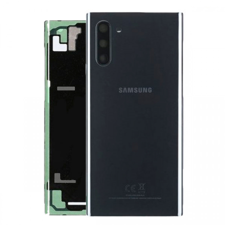 Capace spate - Capac baterie CU geam camera SAMSUNG NOTE 10 / N970 ORIGINAL SERVICE PACK - BLACK