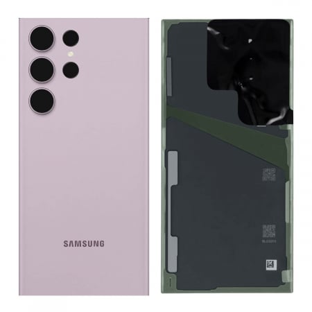 Capace spate - Capac baterie cu geam camera SAMSUNG S23 ULTRA 5G / S918B  Service Pack - LAVANDER