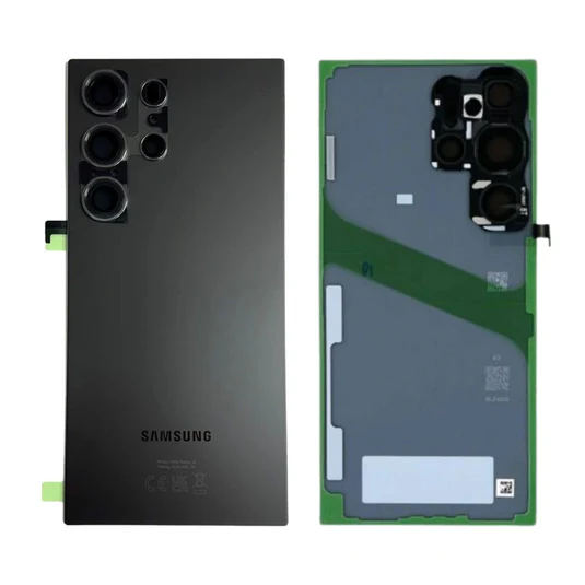 Capace spate - Capac baterie Cu Geam Camera NEGRU SAMSUNG S24 Ultra 5G / S928 Service Pack - TITANIUM BLACK