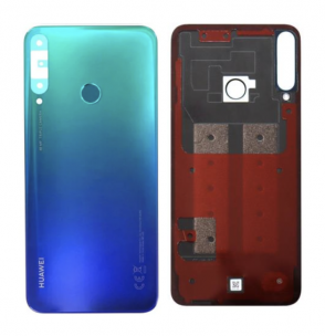 Capace spate - Capac baterie fara geam camera HUAWEI P40 Lite E 2020 ORIGINAL Service Pack - AURORA BLUE