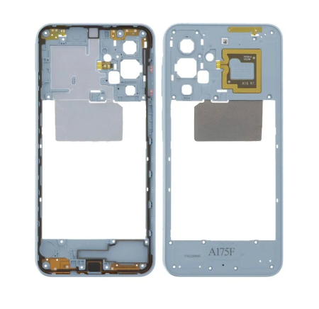 Piese si Componente - Carcasa mijloc COMPATIBIL cu SAMSUNG A17 4G / A175 - Clear Blue albastru