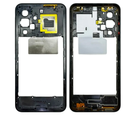Carcase Mijloc - Carcasa mijloc SAMSUNG A17 4G / A175 - BLACK - Service Pack