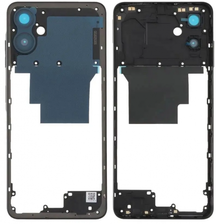Carcase Mijloc - Carcasa mijloc COMPATIBIL cu SAMSUNG A06 / A065 - Negru