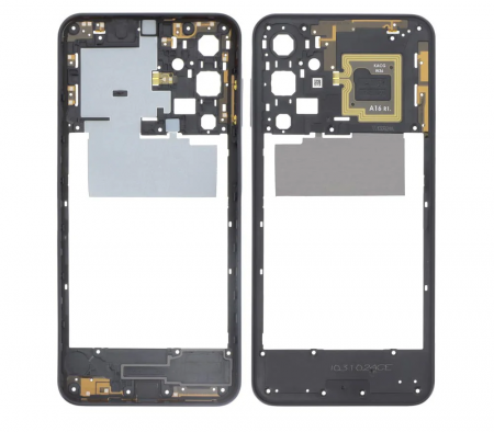 Carcase Mijloc - Carcasa mijloc SAMSUNG A16 5G / A166 - NEGRU - Service Pack GH98-49821A