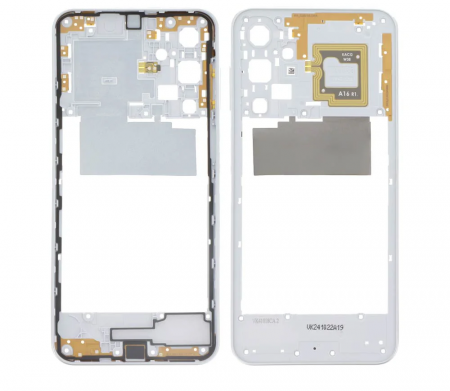 Carcase Mijloc - Carcasa mijloc SAMSUNG A16 5G / A166 - rama LIGHT GRAY - Service Pack GH98-49821B